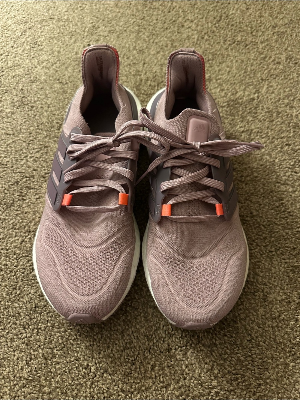 Adidas Ultraboost 22 women's sneakers - mauve with orange accents - Picture 2 of 6